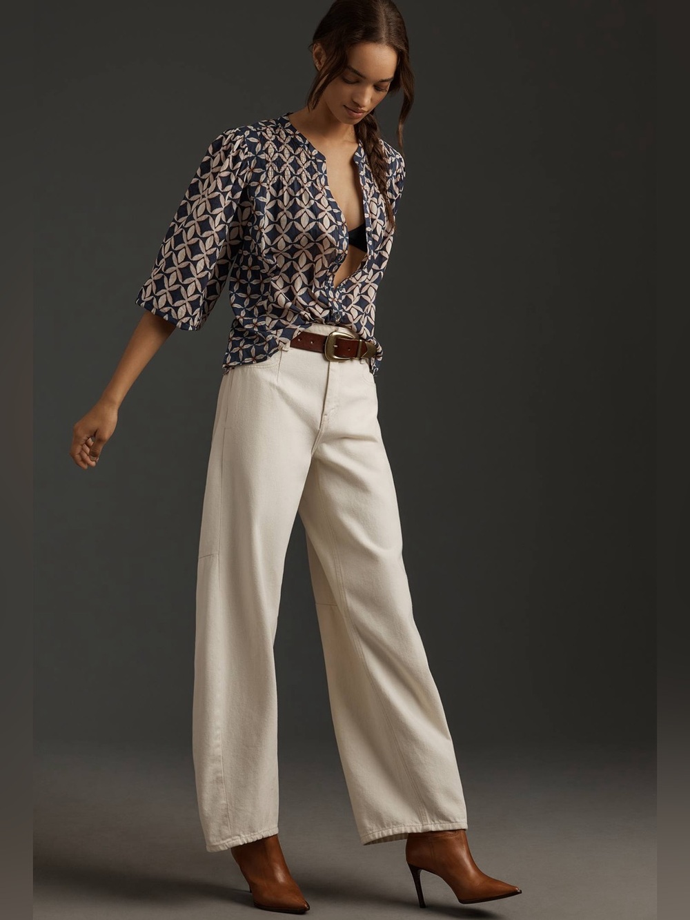 ANTHROPOLOGIE VELVET BY GRAHAM & SPENCER ‘Haddon’ Blouse - Picture 3 of 13